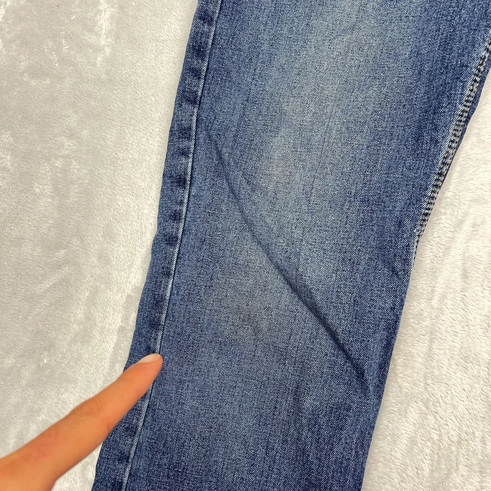 Levi's Jeans Mens 34x30 Blue Denim 527 Stretch Americana Slim Bootcut Grunge